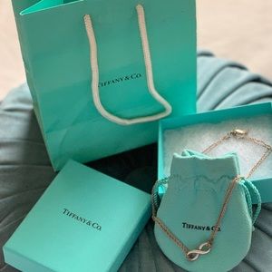 Tiffany and Co. infinity double chain necklace